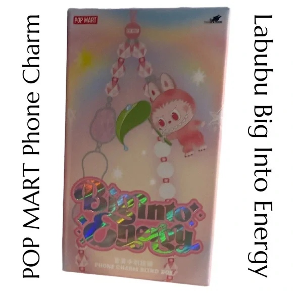 POP MART - Labubu Big Into Energy - Phone Charm Blind Box - Single Blind Box - Picture 2 of 7